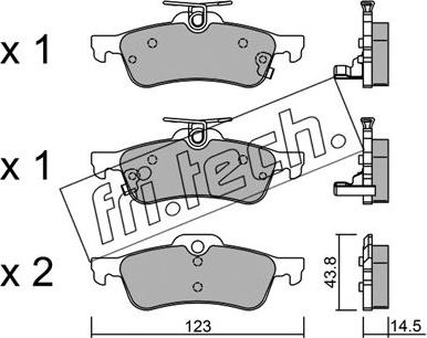 Fri.Tech. 572.1 - Kit pastiglie freno, Freno a disco autozon.pro