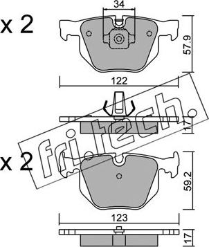 Lucas Electrical 6114992 - Kit pastiglie freno, Freno a disco autozon.pro