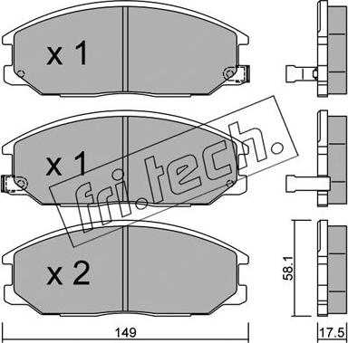 BENDIX 572453 - Kit pastiglie freno, Freno a disco autozon.pro