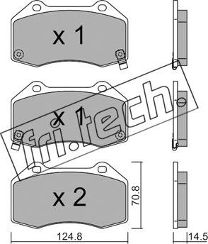 Fri.Tech. 667.3 - Kit pastiglie freno, Freno a disco autozon.pro