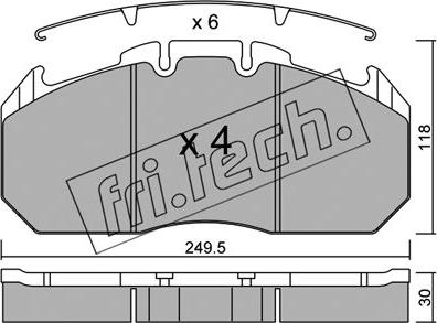 Fri.Tech. 603.0 - Kit pastiglie freno, Freno a disco autozon.pro