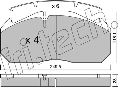 Fri.Tech. 602.0 - Kit pastiglie freno, Freno a disco autozon.pro