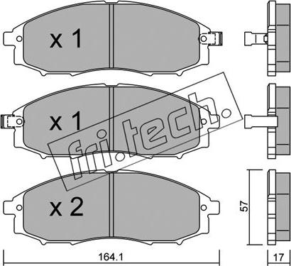 Fri.Tech. 627.0 - Kit pastiglie freno, Freno a disco autozon.pro