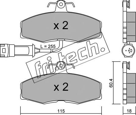 Fri.Tech. 041.1 - Kit pastiglie freno, Freno a disco autozon.pro