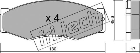 Fri.Tech. 068.0 - Kit pastiglie freno, Freno a disco autozon.pro