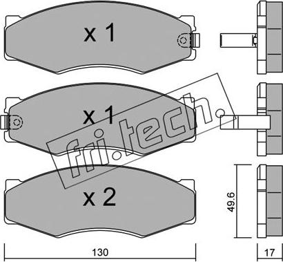 Fri.Tech. 068.1 - Kit pastiglie freno, Freno a disco autozon.pro