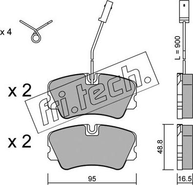 Fri.Tech. 067.1 - Kit pastiglie freno, Freno a disco autozon.pro