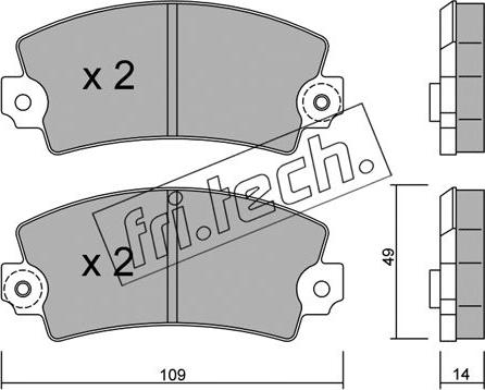 Fri.Tech. 005.1 - Kit pastiglie freno, Freno a disco autozon.pro