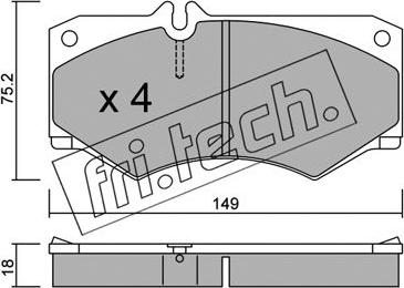 Fri.Tech. 016.0 - Kit pastiglie freno, Freno a disco autozon.pro