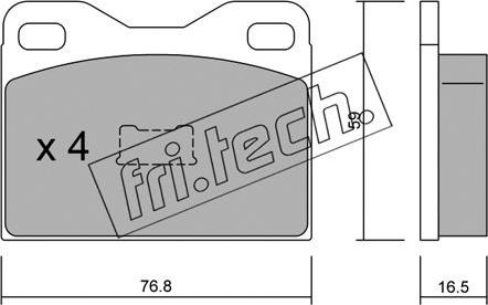 Fri.Tech. 017.1 - Kit pastiglie freno, Freno a disco autozon.pro