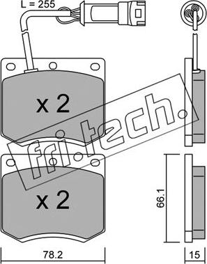 Fri.Tech. 025.1 - Kit pastiglie freno, Freno a disco autozon.pro