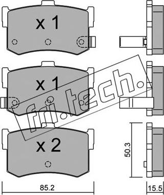 Fri.Tech. 194.0 - Kit pastiglie freno, Freno a disco autozon.pro