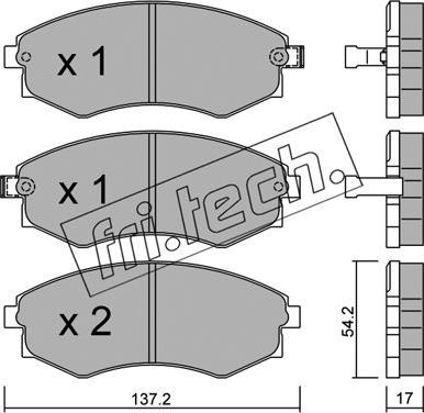 Fri.Tech. 195.0 - Kit pastiglie freno, Freno a disco autozon.pro