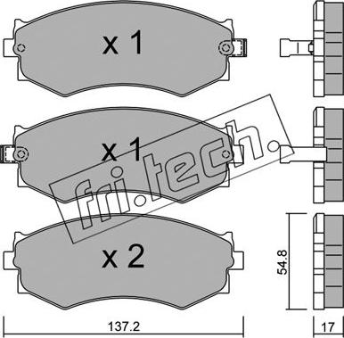 Fri.Tech. 197.1 - Kit pastiglie freno, Freno a disco autozon.pro