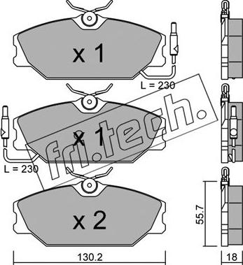 Fri.Tech. 144.1 - Kit accessori, Ganasce freno autozon.pro