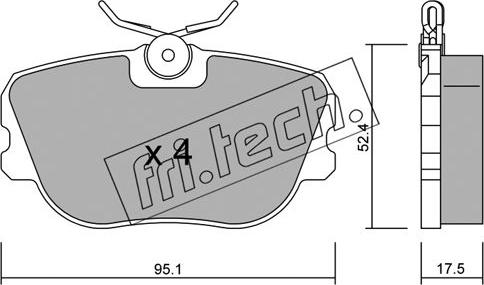 Fri.Tech. 153.0 - Kit pastiglie freno, Freno a disco autozon.pro