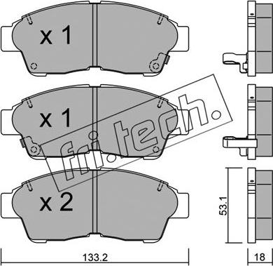 Fri.Tech. 152.0 - Kit pastiglie freno, Freno a disco autozon.pro