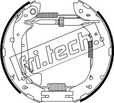 Fri.Tech. 16500 - Kit ganasce freno autozon.pro