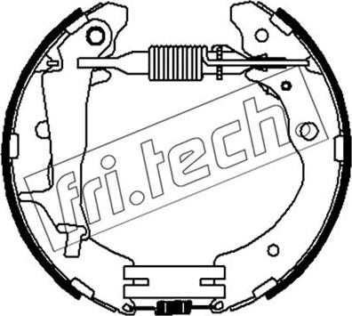 Fri.Tech. 16523 - Kit ganasce freno autozon.pro