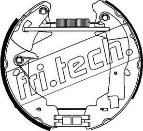 Fri.Tech. 16349 - Kit ganasce freno autozon.pro