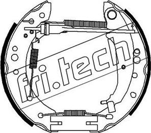 Fri.Tech. 16353 - Kit ganasce freno autozon.pro