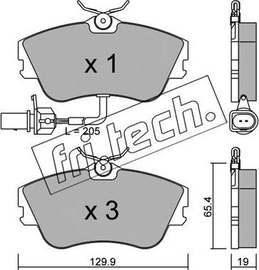 ATE 602838 - Kit pastiglie freno, Freno a disco autozon.pro