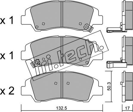 Fri.Tech. 1091.0 - Kit pastiglie freno, Freno a disco autozon.pro