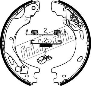 Fri.Tech. 1092.314K - Kit ganasce, Freno stazionamento autozon.pro