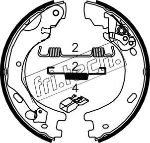 Fri.Tech. 1092.313K - Kit ganasce, Freno stazionamento autozon.pro