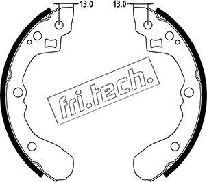 Fri.Tech. 1049.154 - Kit ganasce freno autozon.pro