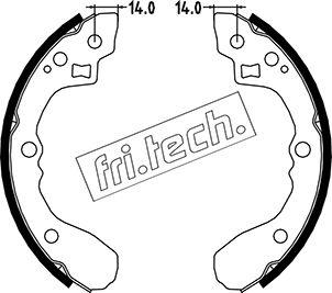 Fri.Tech. 1049.151 - Kit ganasce freno autozon.pro