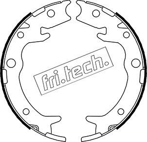 Fri.Tech. 1044.023 - Kit ganasce, Freno stazionamento autozon.pro