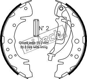 Fri.Tech. 1046.216 - Kit ganasce freno autozon.pro