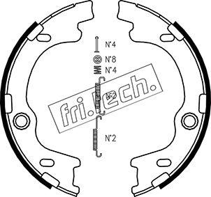 Fri.Tech. 1046.221K - Kit ganasce, Freno stazionamento autozon.pro