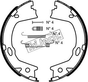 Fri.Tech. 1046.228K - Kit ganasce, Freno stazionamento autozon.pro