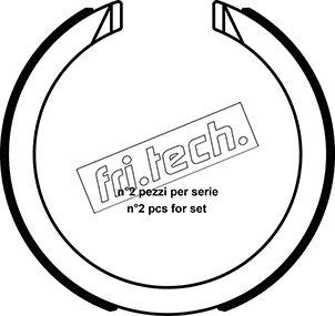 Fri.Tech. 1040.163 - Kit ganasce, Freno stazionamento autozon.pro