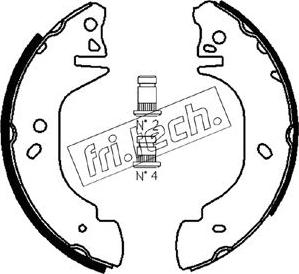 Fri.Tech. 1040.135 - Kit ganasce freno autozon.pro