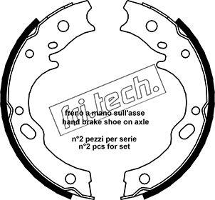 Fri.Tech. 1047.375 - Kit ganasce, Freno stazionamento autozon.pro