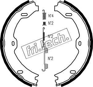 Fri.Tech. 1052.130K - Kit ganasce, Freno stazionamento autozon.pro