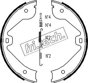 Fri.Tech. 1052.131K - Kit ganasce, Freno stazionamento autozon.pro