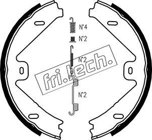 Fri.Tech. 1052.137K - Kit ganasce, Freno stazionamento autozon.pro