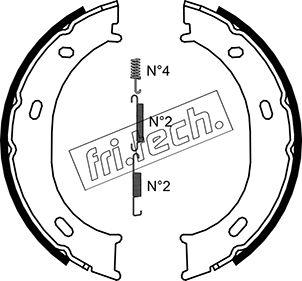 Fri.Tech. 1052.126K - Kit ganasce, Freno stazionamento autozon.pro