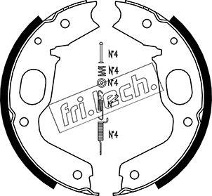 Fri.Tech. 1064.176K - Kit ganasce, Freno stazionamento autozon.pro