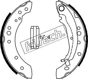 Fri.Tech. 1064.178 - Kit ganasce freno autozon.pro