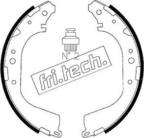 Fri.Tech. 1067.179 - Kit ganasce freno autozon.pro