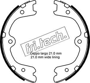 Fri.Tech. 1067.200 - Kit ganasce, Freno stazionamento autozon.pro