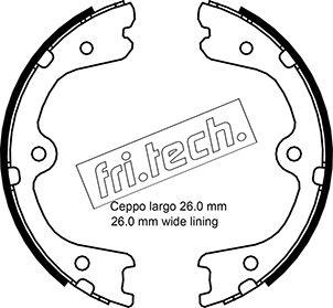 Fri.Tech. 1067.201 - Kit ganasce, Freno stazionamento autozon.pro