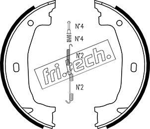 Fri.Tech. 1019.028K - Kit ganasce, Freno stazionamento autozon.pro