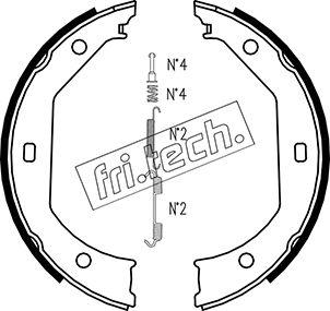 Fri.Tech. 1019.027K - Kit ganasce, Freno stazionamento autozon.pro