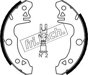 Fri.Tech. 1088.205 - Kit ganasce freno autozon.pro